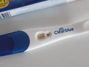 Mama's Meisje Clearblue Plus zwangerschapstest 1 minuut resultaat uitslag positief