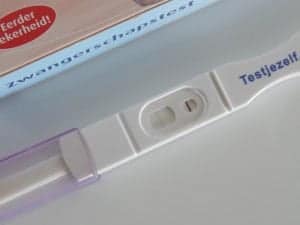 Mama's Meisje Zwangerschapstest testjezelf.nu uitslag positief