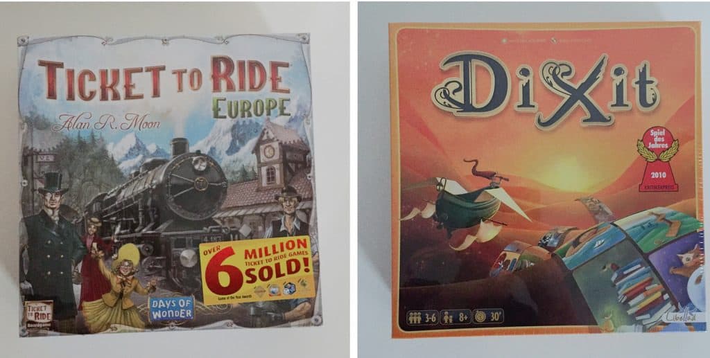 Review Dixit en Ticket To Ride Europe1