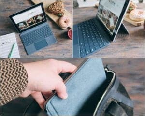 collage Microsoft Surface Go review Coolblue ervaring beoordeling laptop tablet typecover - Mama's Meisje blog