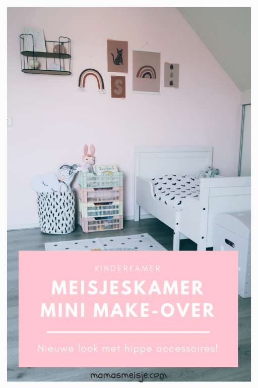 Pinterest kinderkamer meisjeskamer mini makeover nieuwe look met hippe accessoires - Mama's Meisje blog