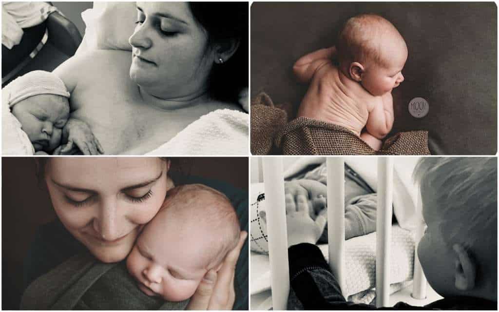 collage bevallingsverhaal Marjolein inleiding 42 weken - Mama's Meisje blog