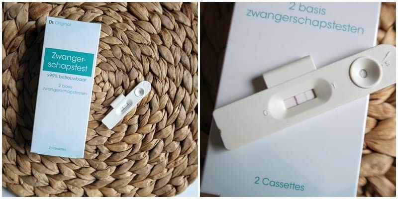 Dr. Original zwangerschapstest Test-point 1 dag voor NOD positief - Mama's Meisje blog