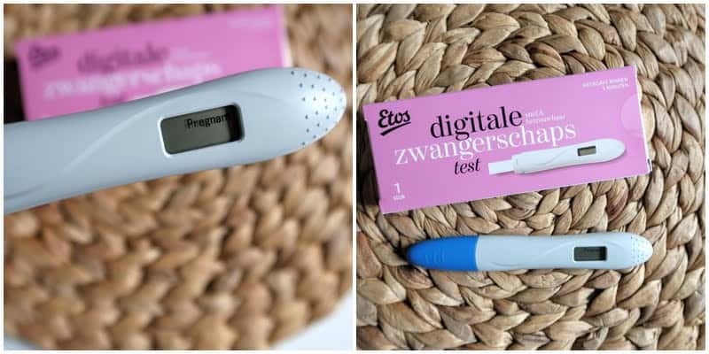 Etos digitale zwangerschapstest - Mama's Meisje blog