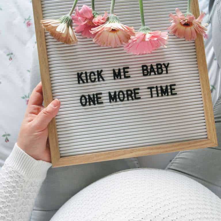 Leuke zwangerschap quotes en teksten voor op een letterbord - Mama's Meisje blog