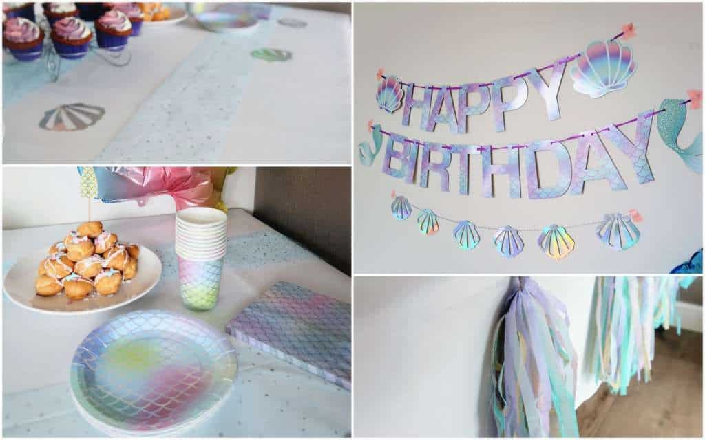 Zeemeermin verjaardagsfeestje feestdecoratie kinderfeestje - Mama's Meisje blog