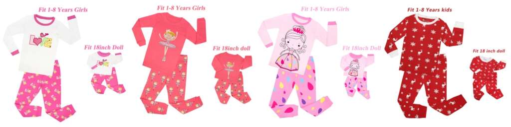 Pyjama pop en kind zelfde set budget verjaardagscadeau tip - Mama's Meisje blog