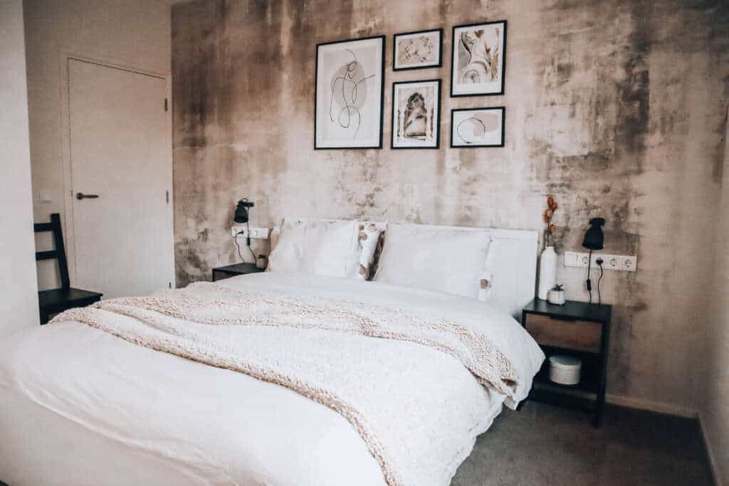 Slaapkamer inspiratie landelijke slaapkamer industrieel romantisch beige boho - Mama's Meisje blog