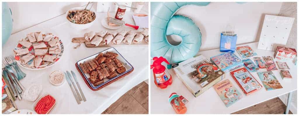 verjaardagsfeestje homemade lunch cadeautjes meisje 6 jaar - Mama's Meisje blog